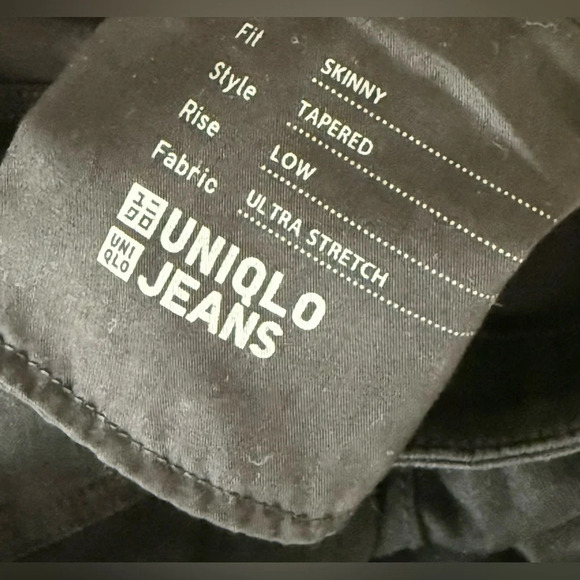 Uniqlo Black Stretch Jeans - 31x34 - Picture 3 of 13